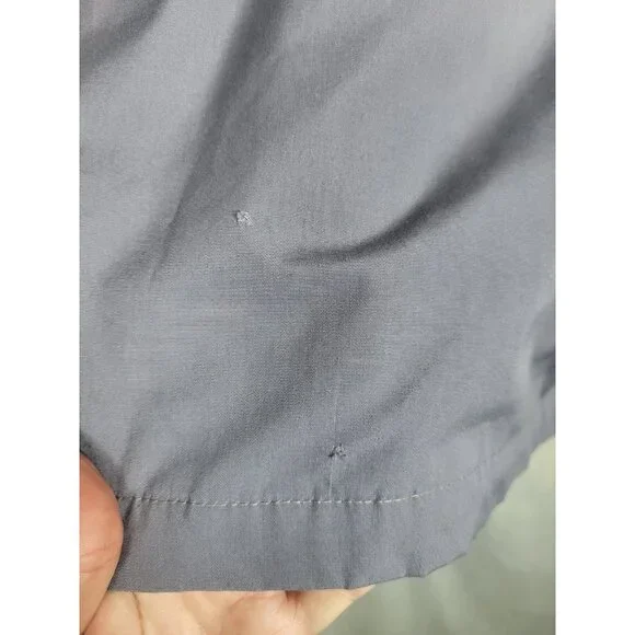 Vintage Woolrich Puffer Parka Coat Jacket Wool Plaid Lined Gray/purple Hooded M? - Picture 7 of 9